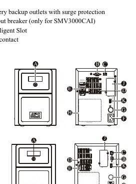 Rear panel port layout