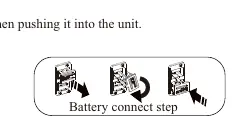 Battery connection step