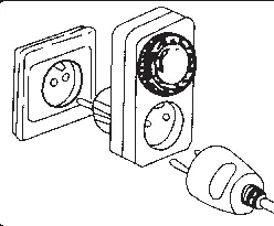 Connecting the timer to a power source and an appliance