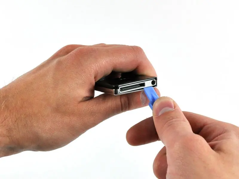 Inserting the opening tool