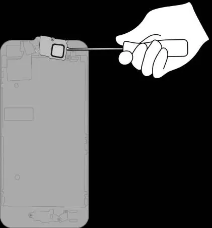Removing the front camera and receiver