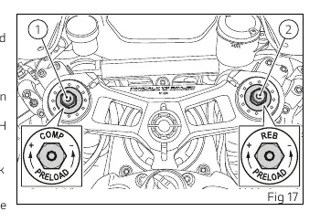 Front fork adjustment