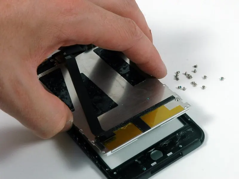 Removing the display from the front bezel