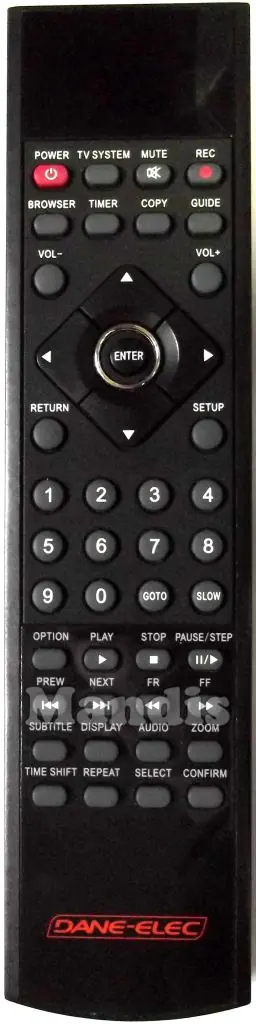 Original remote control layout
