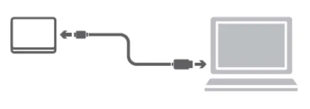 Connecting the drive to your computer