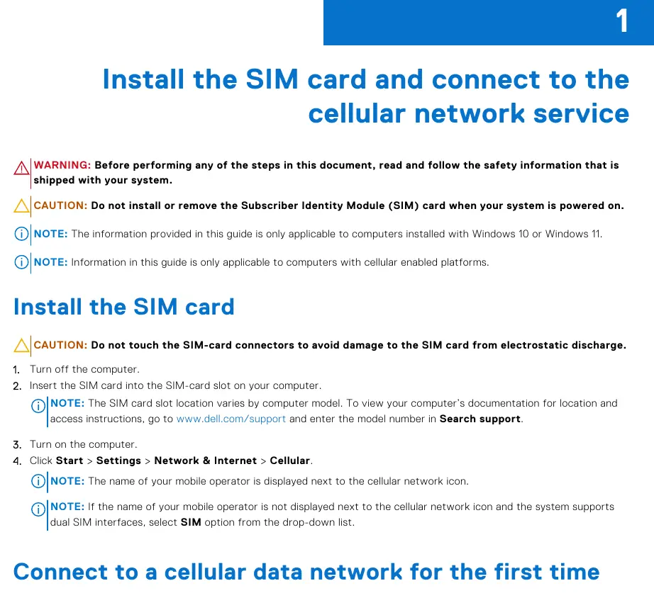 Installation diagram from the manual