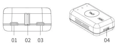 Parts layout of the TAO 1tiny