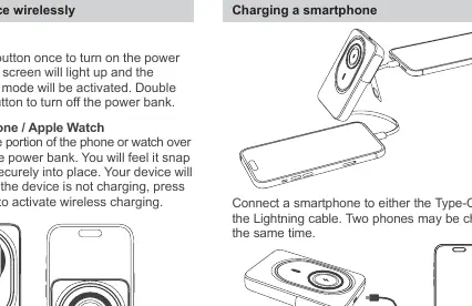 Charging a smartphone