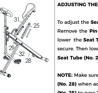 Adjusting the Seat Tube