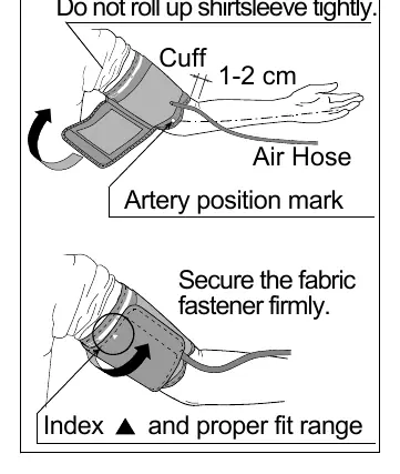 Applying the Arm Cuff