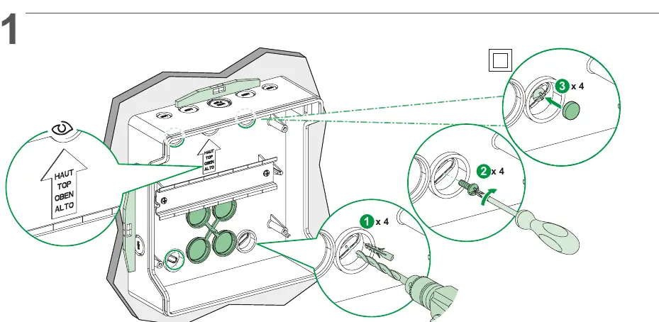 Wall mounting procedure