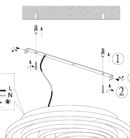 Mounting and wiring diagram