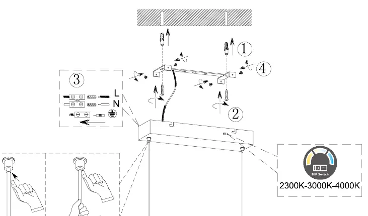 Installation and wiring diagram