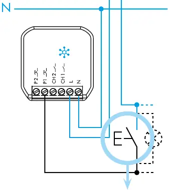 Wiring diagram for adding an additional actuator