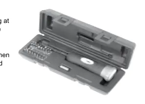 Sealey STS100 Torque Screwdriver and storage case