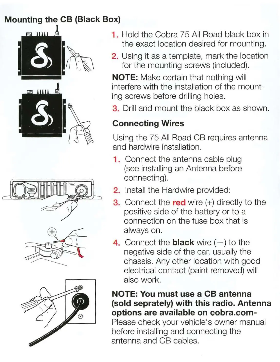 Mounting and Wiring the Transceiver