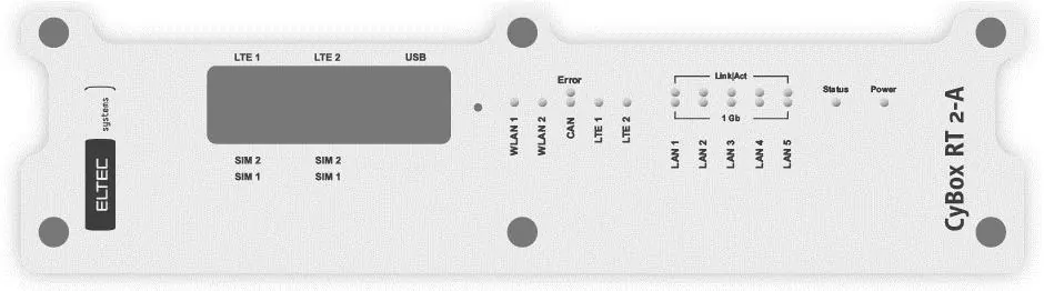 Front panel layout