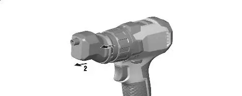 Fitting the adapter.