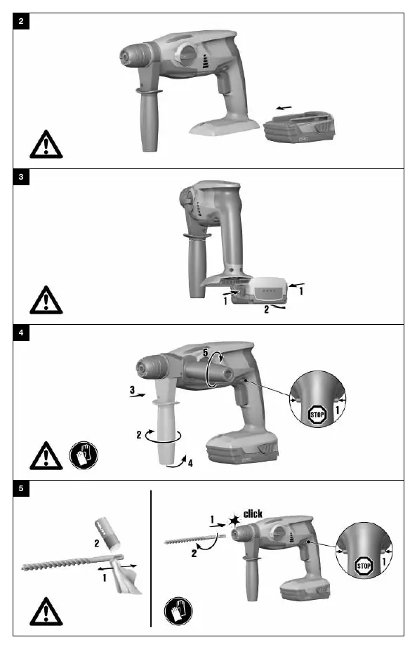 Procedural steps for setup
