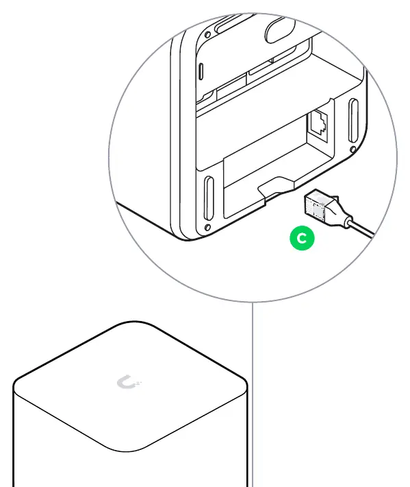 Connecting the network cable
