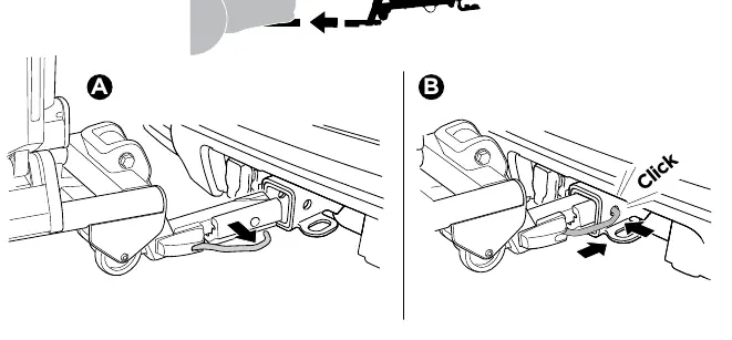 Mounting the rack to the hitch