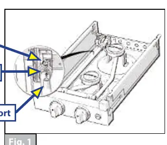 Pressure test port location