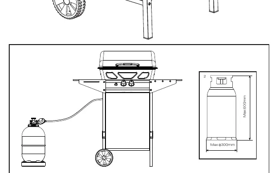 Gas cylinder size requirements