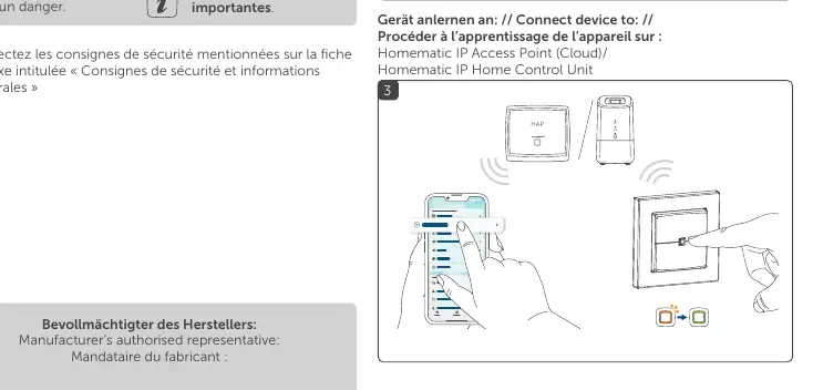 Pairing and system setup process.
