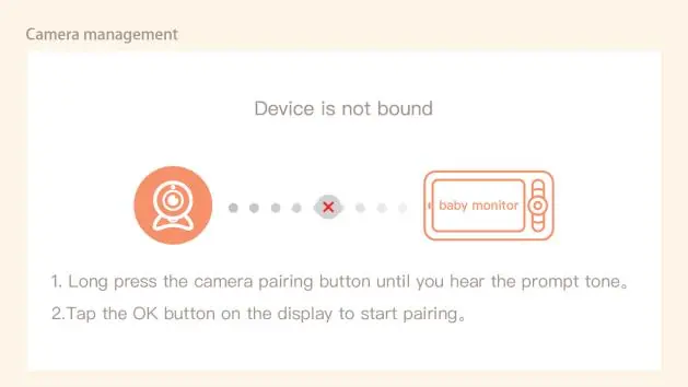 Camera pairing status