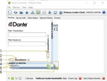 Dante Controller Routing