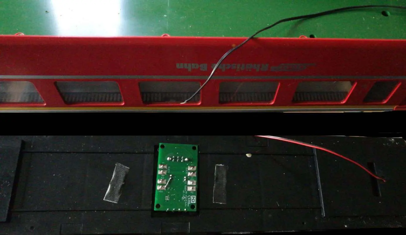 Installation example in a model car