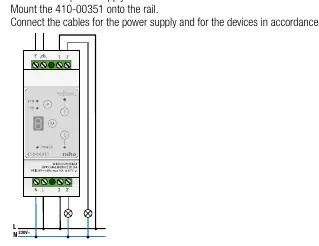 Wiring diagram for the 410-00351 receiver