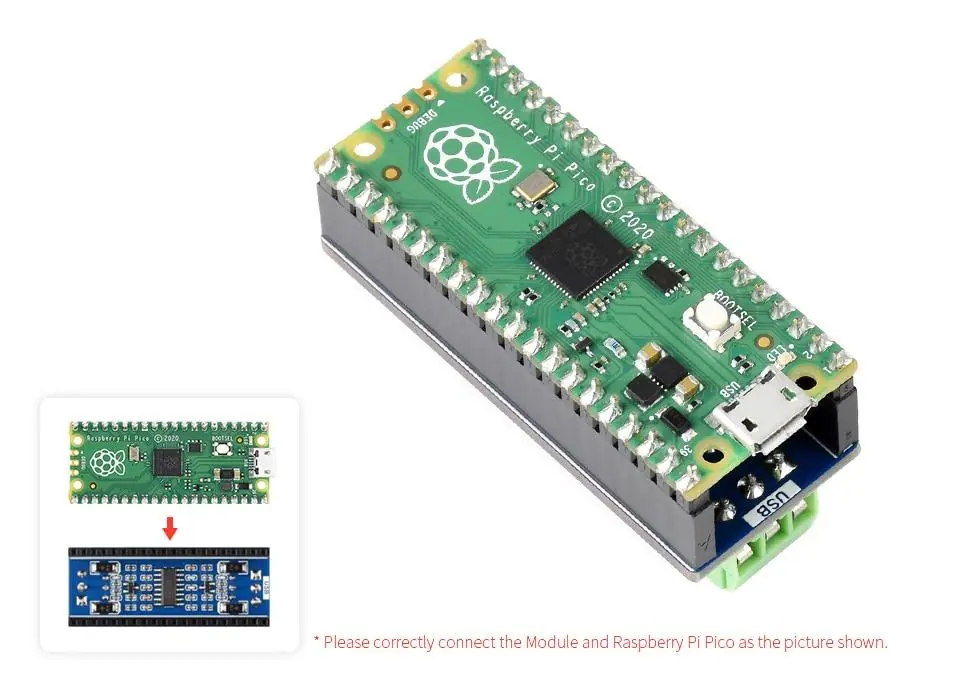 Connection to Raspberry Pi Pico