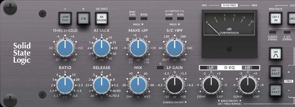 Front panel controls overview