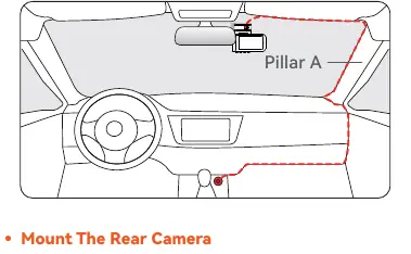 Wire layout in the vehicle