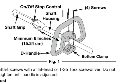 D-handle installation