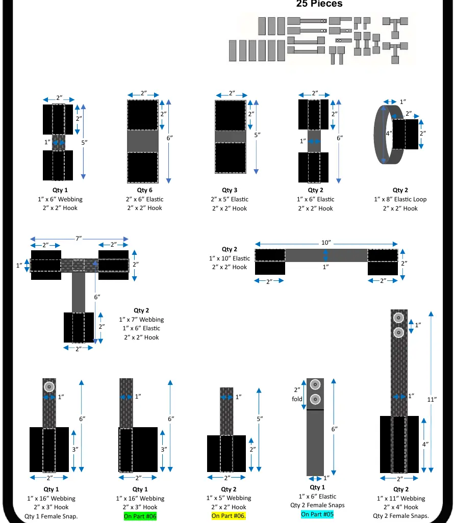 Strapping system components