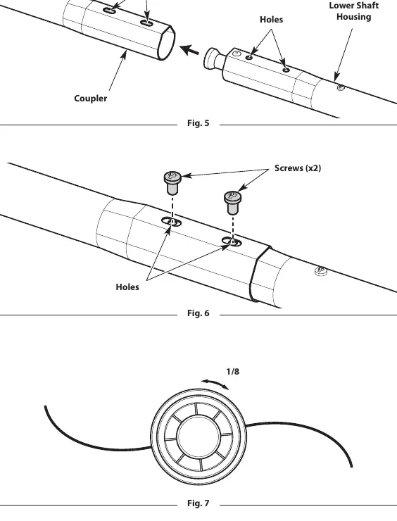 Shaft connection steps