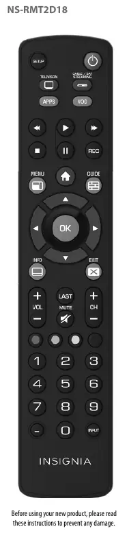 Insignia 2-Device Universal Remote