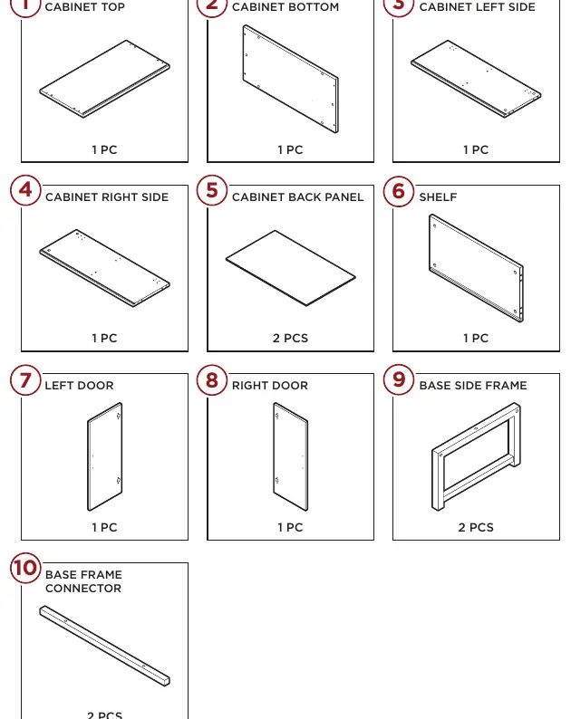 Parts list
