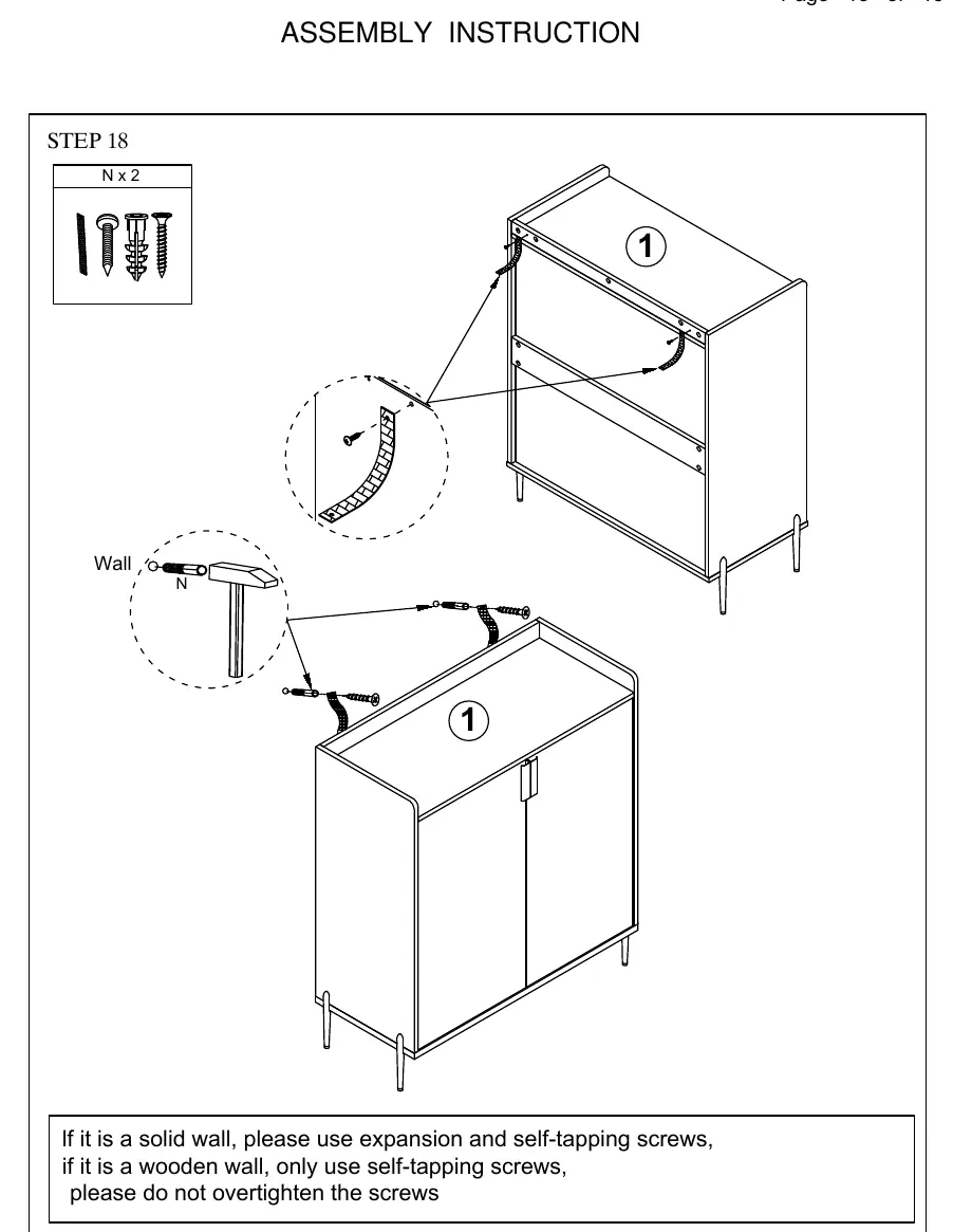 Wall mounting procedure