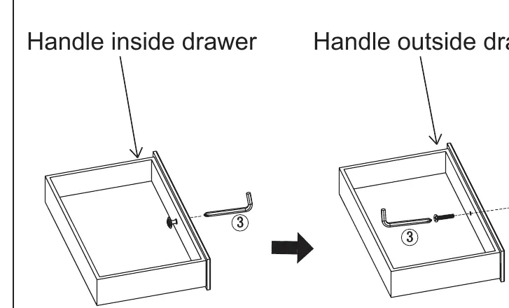 Step 5: Installing the drawer handle