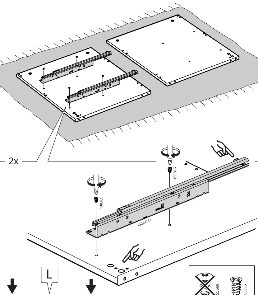 Installing drawer runners