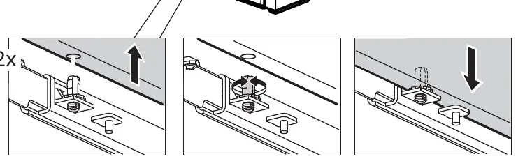 Adjusting the drawers