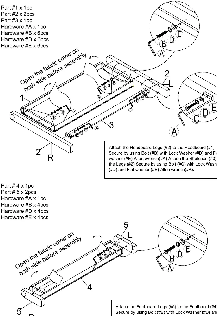 Bed assembly step
