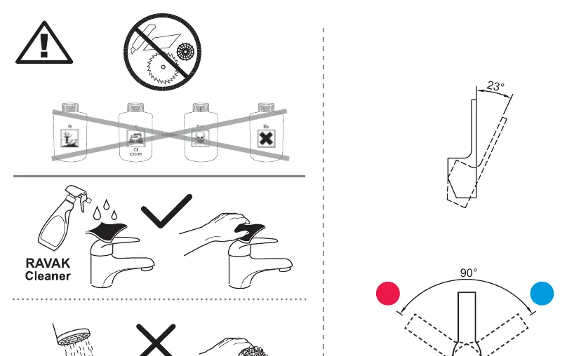 Cleaning and maintenance instructions