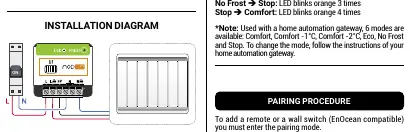 Wiring diagram for the Pilot Wire Heating Module