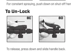Fatigue-Free Spraying lock/unlock