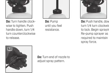 Pressurizing and Spraying steps