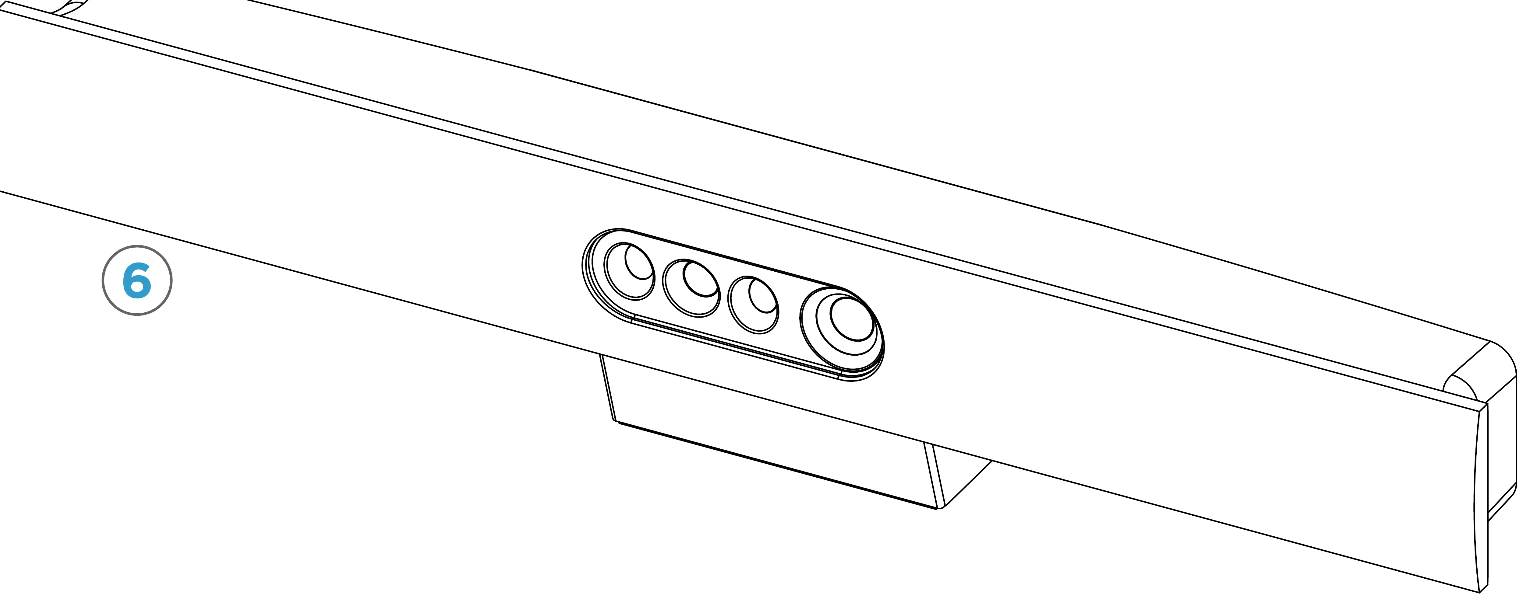 Step 3: Attaching the Cisco QuadCam to the camera plate.